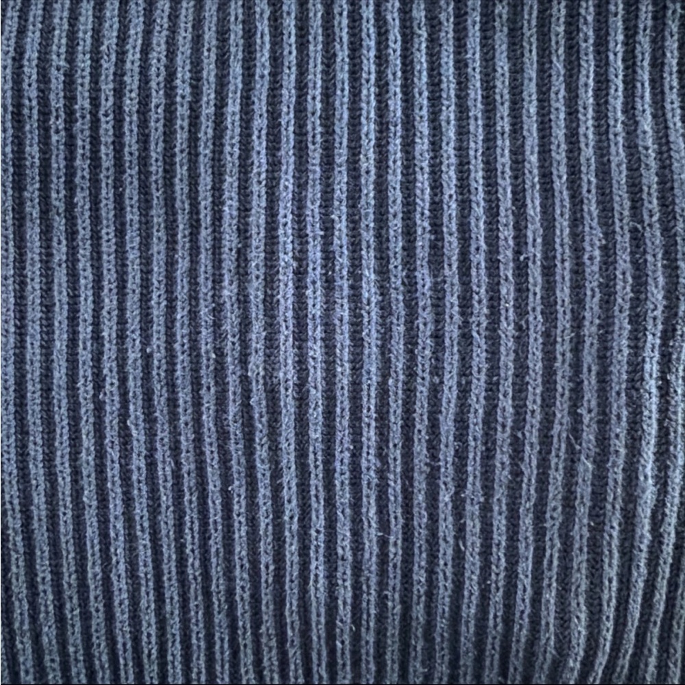 Quince Blue Ribbed Open-Front Cardigan - Picture 9 of 12